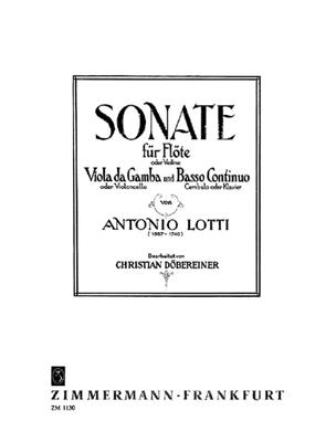 Antonio Lotti: Sonate: Ensemble de Chambre
