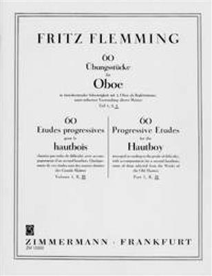 Fritz Flemming: Ubungstucke(60) 3: Solo pour Hautbois