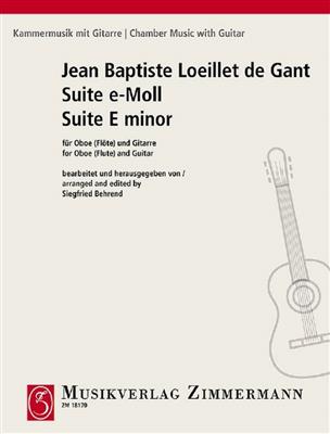 Jean-Baptiste Loeillet: Suite e-Moll: (Arr. Siegfried Behrend): Hautbois et Accomp.