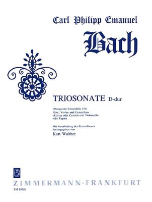 Carl Philipp Emanuel Bach: Triosonate D-Dur Wq 151: (Arr. Kurt Walther): Ensemble de Chambre