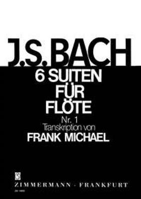 Johann Sebastian Bach: Suite No.1 In G BWV 1007: (Arr. Frank Michael): Solo pour Flûte Traversière