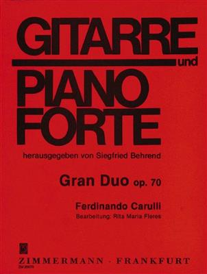Ferdinando Carulli: Gran Duo op. 70: (Arr. Rita Maria Fleres): Guitare et Accomp.