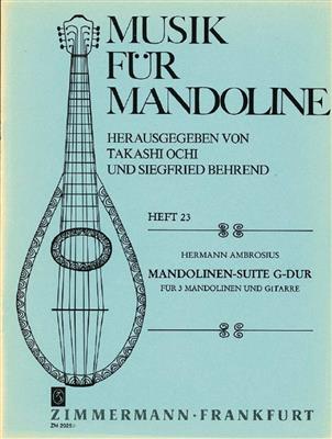 Hermann Ambrosius: Mandolinen-Suite G-Dur: (Arr. Takashi Ochi): Guitares (Ensemble)