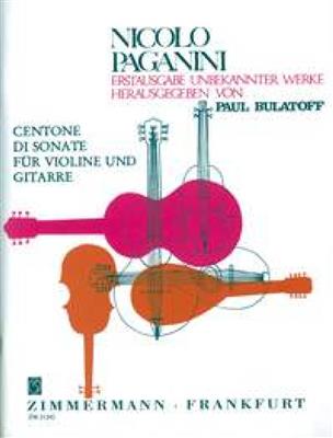 Niccolò Paganini: Centone di Sonate No. 7 - 12: Violon et Accomp.