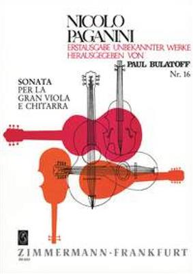 Niccolò Paganini: Sonata For Viola And Guitar: Alto et Accomp.