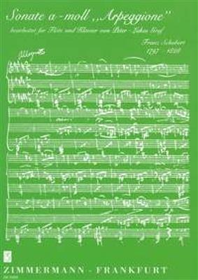 Franz Schubert: Sonata In A Minor 'Arpeggione': (Arr. Peter-Lukas Graf): Flûte Traversière et Accomp.