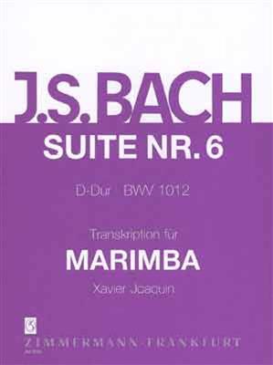 Johann Sebastian Bach: Suite 6 BWV 1012 For Marimba: Marimba