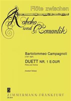 Bartolomeo Campagnoli: Drei Duette: (Arr. Herbert Kölbel): Flûte Traversière et Accomp.