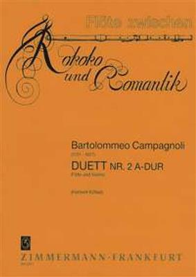 Bartolomeo Campagnoli: Drei Duette: (Arr. Herbert Kölbel): Flûte Traversière et Accomp.