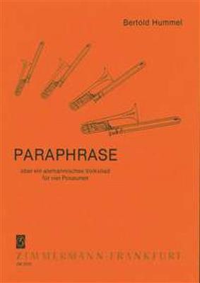 Bertold Hummel: Paraphrase: Trombone (Ensemble)