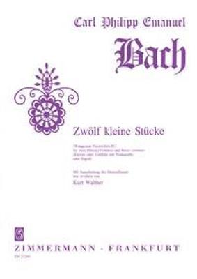 Carl Philipp Emanuel Bach: Zwölf kleine Stücke Wq 81: Duo pour Flûtes Traversières