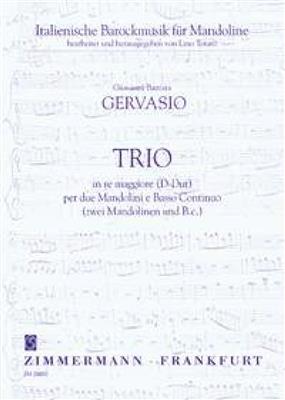 Giovan Battista Gervasio: Trio per due Mandolini e Basso continuo: (Arr. Lino Totaro): Ensemble de Chambre