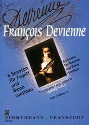François Devienne: 6 Sonaten Heft 2: Basson et Accomp.