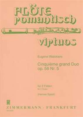 Eugène Walckiers: Cinquième Grand Duo g-Moll op. 58/5: (Arr. Henner Eppel): Duo pour Flûtes Traversières