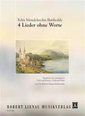 Felix Mendelssohn Bartholdy: 4 Lieder ohne Worte für Viola und Klavier: Alto et Accomp.