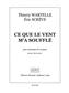 Wartelle-Screve: Ce Que Le Vent M'A Souffle: Clarinette et Accomp.