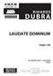 Rihards Dubra: Laudate Dominum: Voix Hautes et Accomp.