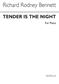 Richard Rodney Bennett: Tender Is The Night For Piano: Solo de Piano