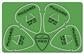 PikCard: .88mm Green Delrin (4 Guitar Picks)